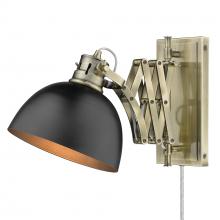  3824-A1W AB-BLK - 1 Light Articulating Wall Sconce